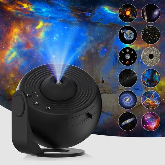 Night Light Galaxy Projector Starry Sky Projector 360° Rotate Planetarium Lamp for Kids Bedroom Valentines Day Gift Wedding Deco